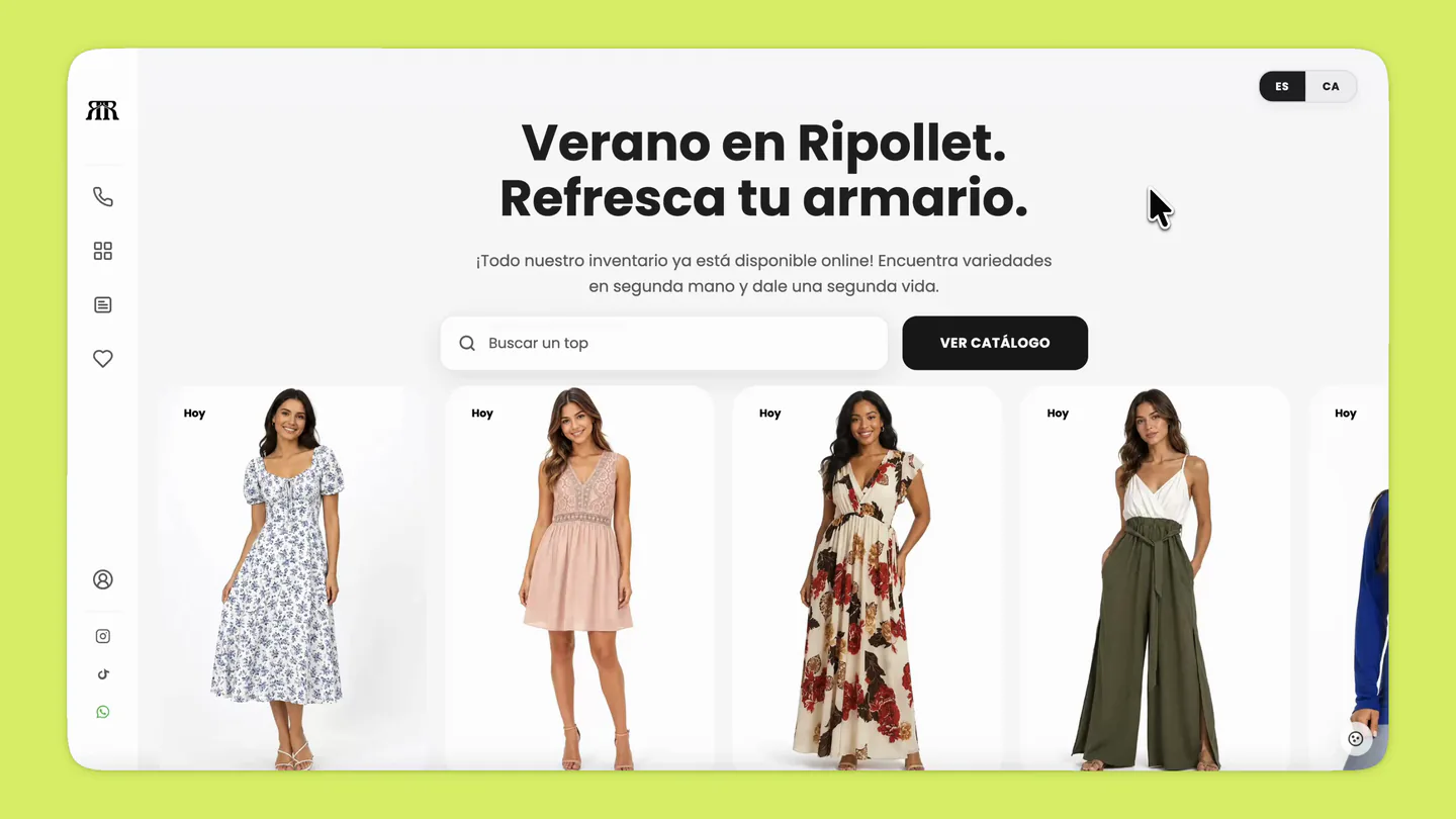 Rastro Ripollet in action: catalog and product page